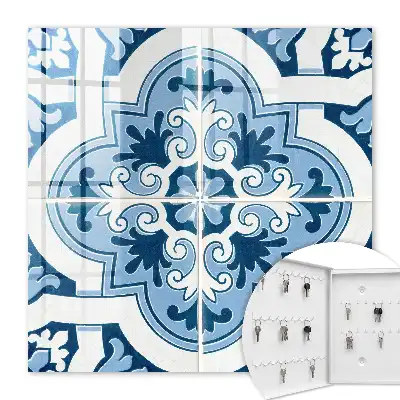 Carreaux dans les tons bleus