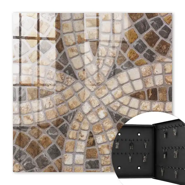 Mosaïque élégante beige et grise