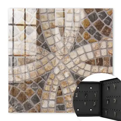 Mosaïque élégante beige et grise