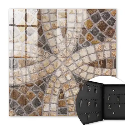Mosaïque élégante beige et grise