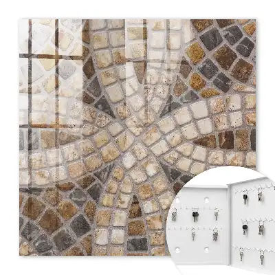 Mosaïque élégante beige et grise
