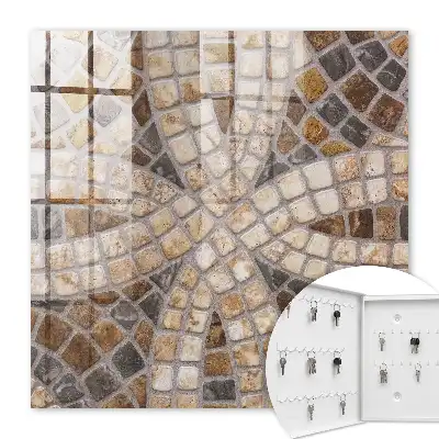 Mosaïque élégante beige et grise