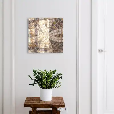 Mosaïque élégante beige et grise