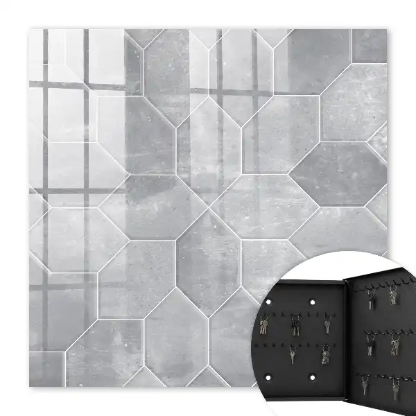 Motif géométrique gris