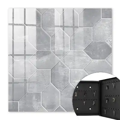 Motif géométrique gris