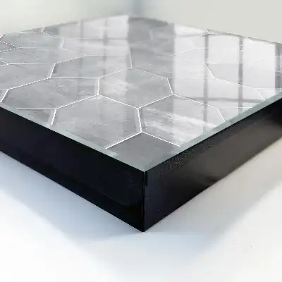 Motif géométrique gris