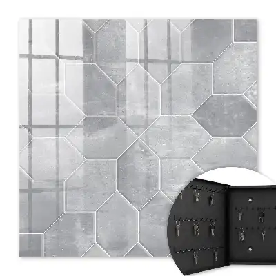 Motif géométrique gris