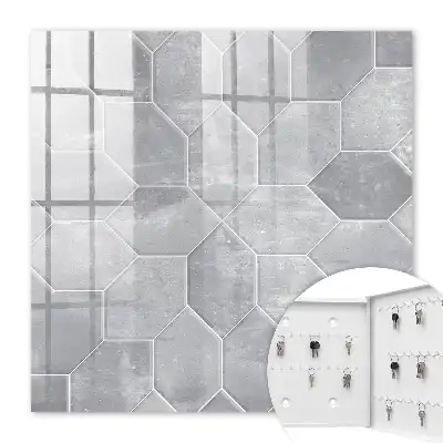 Motif géométrique gris