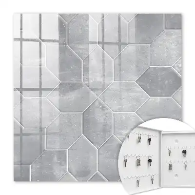 Motif géométrique gris