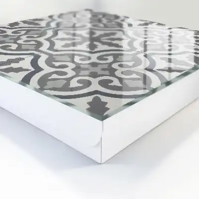 Motif géométrique gris