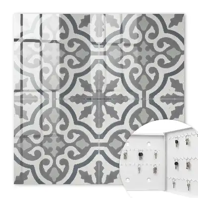 Motif géométrique gris