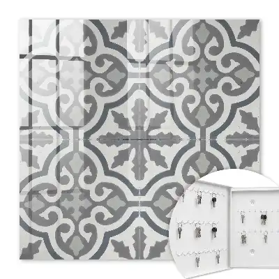 Motif géométrique gris