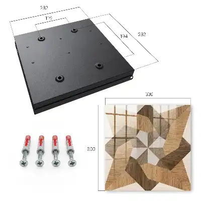 Étoile en bois aux tons chauds