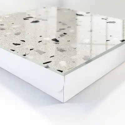 Tapis à motifs géométriques gris