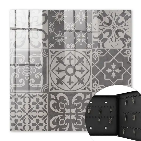 Mosaïque de motifs gris