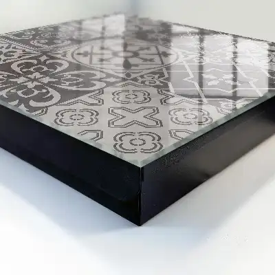 Mosaïque de motifs gris