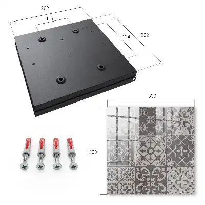 Mosaïque de motifs gris