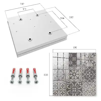 Mosaïque de motifs gris