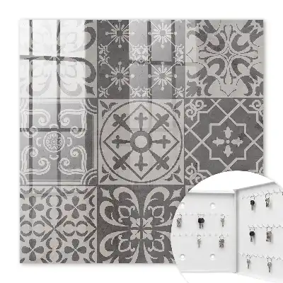 Mosaïque de motifs gris