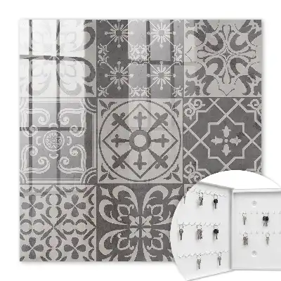 Mosaïque de motifs gris