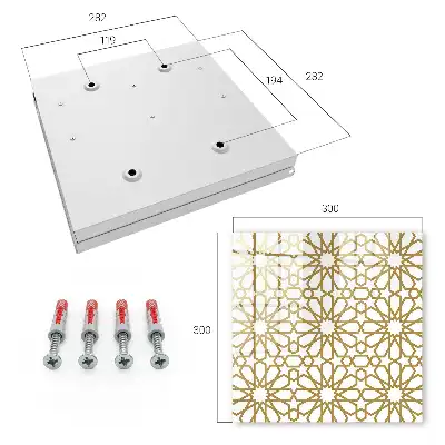 Motif géométrique dans un agencement harmonieux