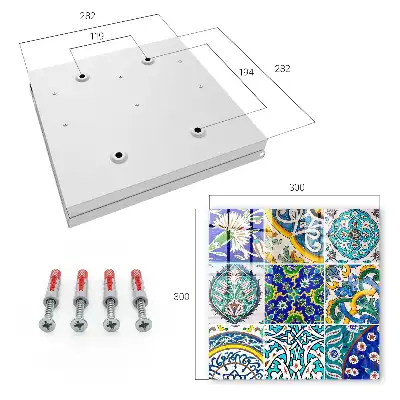 Motifs symétriques aux détails colorés