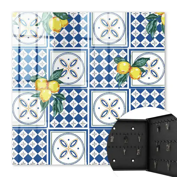 Carreaux géométriques citron