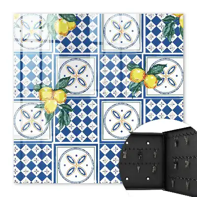 Carreaux géométriques citron