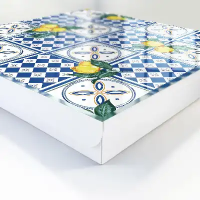 Carreaux géométriques citron