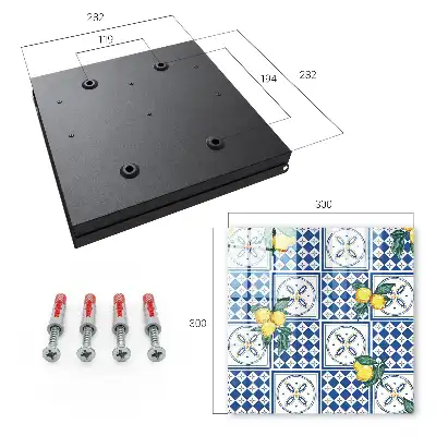 Carreaux géométriques citron