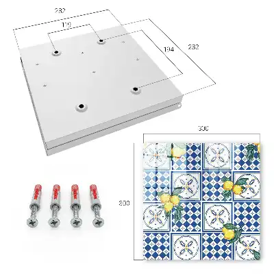 Carreaux géométriques citron