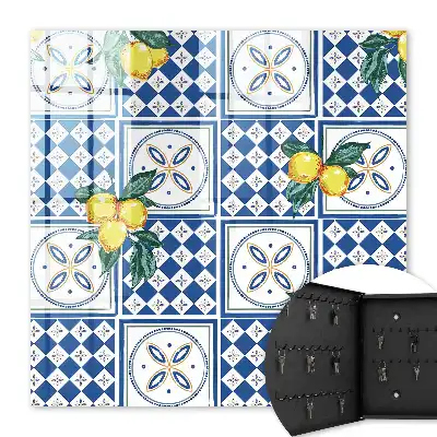 Carreaux géométriques citron