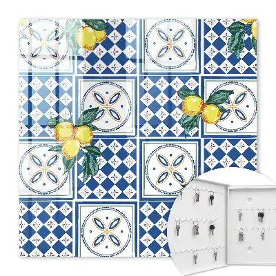 Carreaux géométriques citron