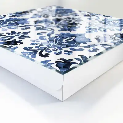 Ornements à l'aquarelle bleus