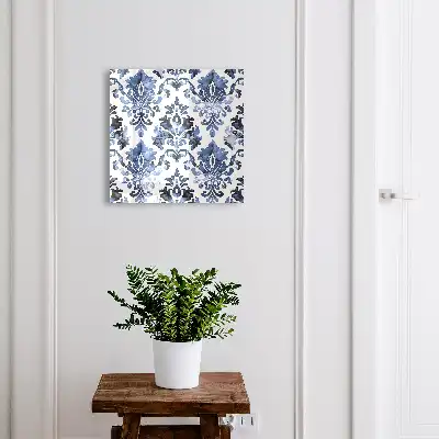 Ornements à l'aquarelle bleus
