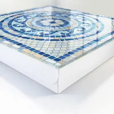 Mosaïque géométrique dans les tons beiges