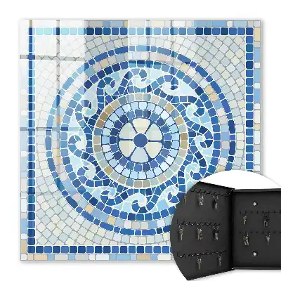 Mosaïque géométrique dans les tons beiges