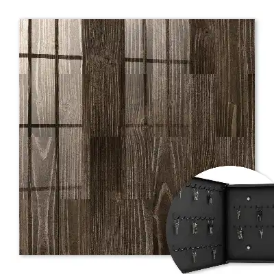Bois brun au grain distinct