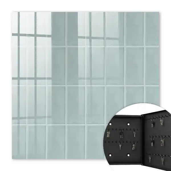 Carrelage bleu aux tons doux