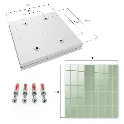 Carreaux verts à motif symétrique