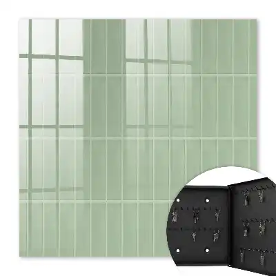 Vêtement au style minimaliste à carreaux verts
