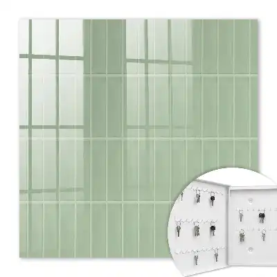 Vêtement au style minimaliste à carreaux verts