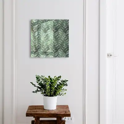 Parquet à chevrons vert charme naturel