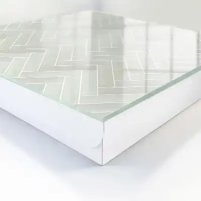 Motif à chevrons dans des tons discrets