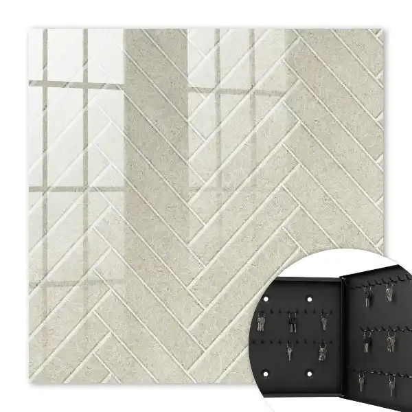 Motif chevrons beige subtil