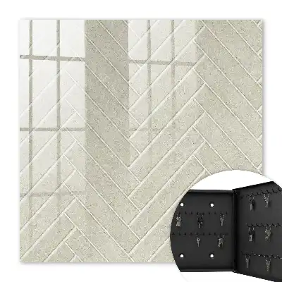 Motif chevrons beige subtil