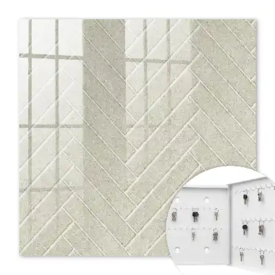 Motif chevrons beige subtil