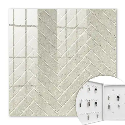 Motif chevrons beige subtil