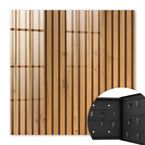 Mur en bois à motif naturel