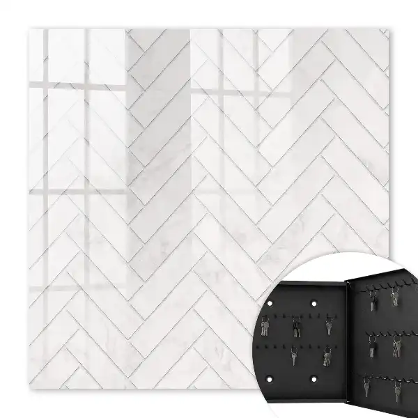 Accent en chevrons de marbre
